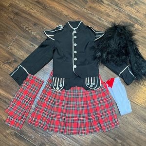 Kids Halloween Costume Scottish Bagpiper M
